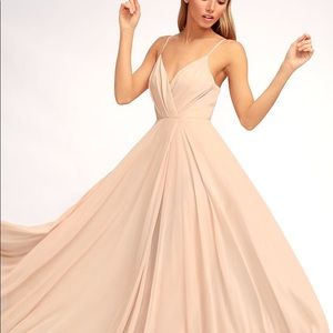 Lulu’s All About Love Blush Pink Maxi Dress - XS